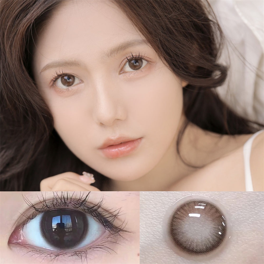 Morningcon Gollum Black Colored Contact Lenses For Eyes Half Yearly 2pcs