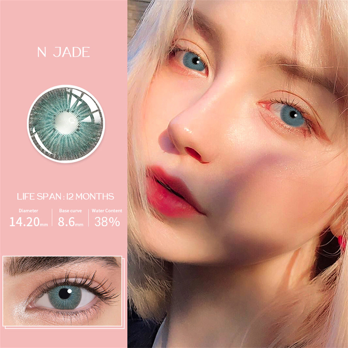 Morningcon New yourk Colored Contact Lenses For Eyes Half Yearly 2pcs