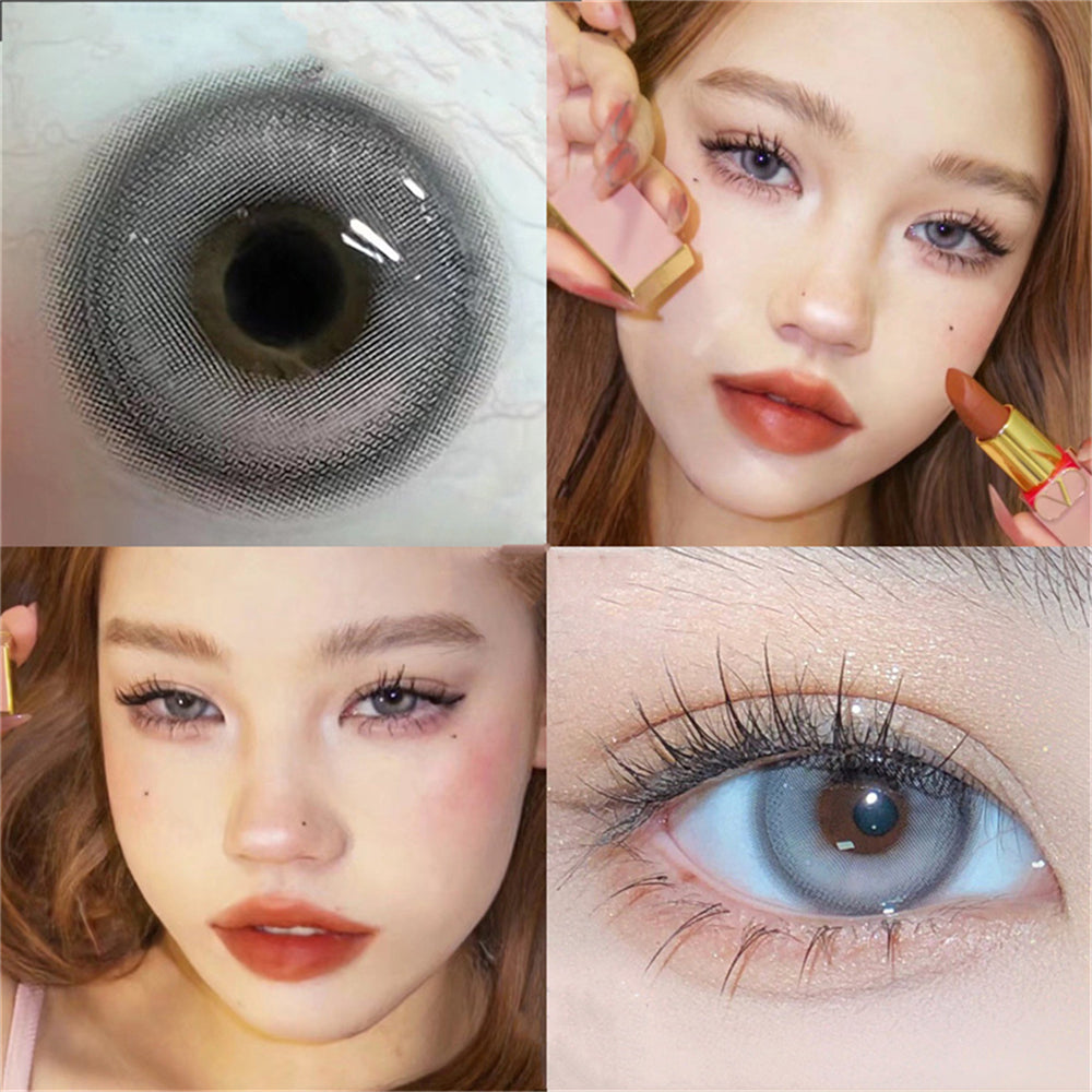 Morningcon Fiji Glacier Colored Contact Lenses For Eyes Half Yearly 2pcs