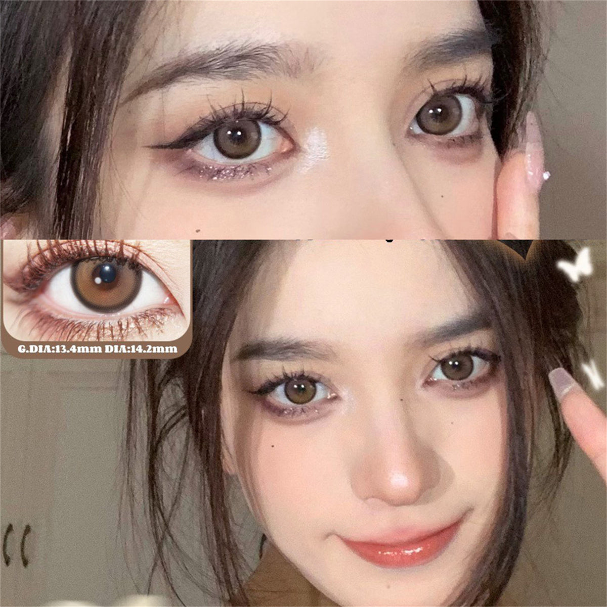 Morningcon Wind and rain Mandola Colored Contact Lenses For Eyes Half Yearly 2pcs