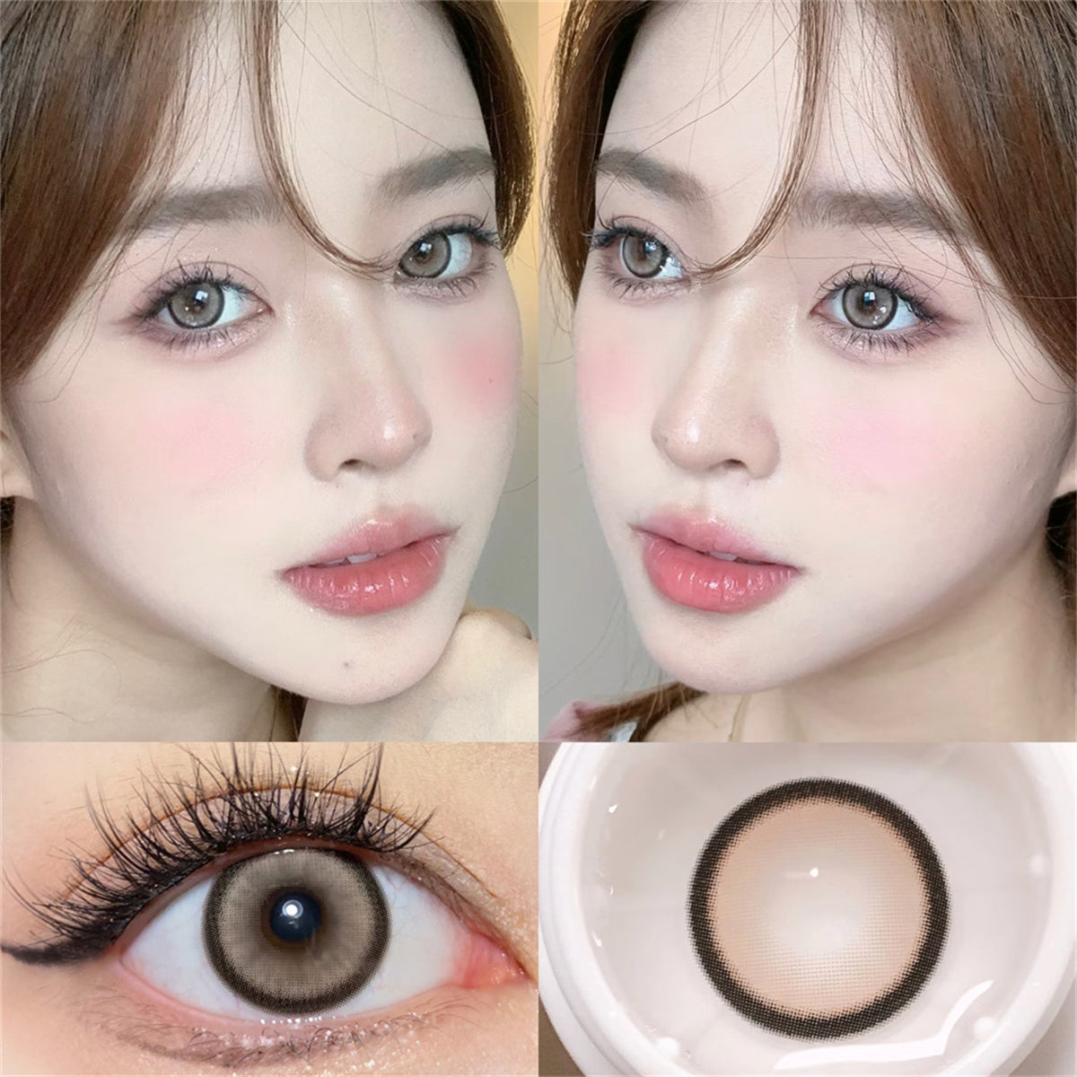 Morningcon Kim Rimi Colored Contact Lenses For Eyes Half Yearly 2pcs