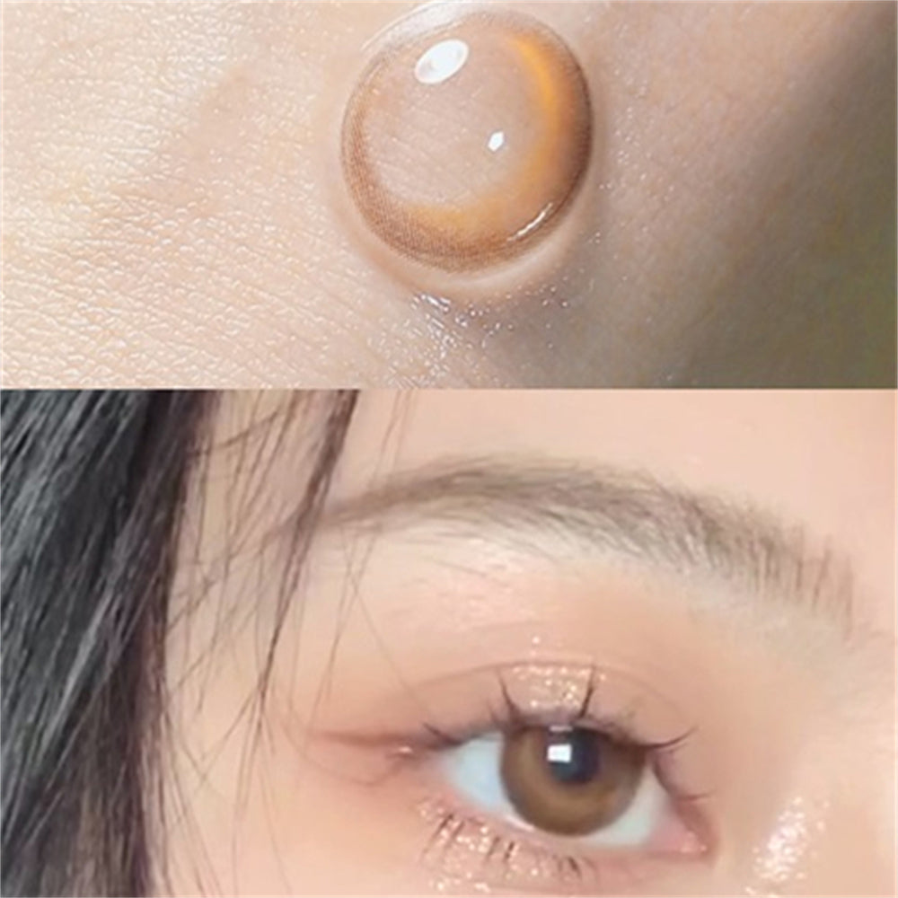 Morningcon Half-moon Colored Contact Lenses For Eyes Half Yearly 2pcs