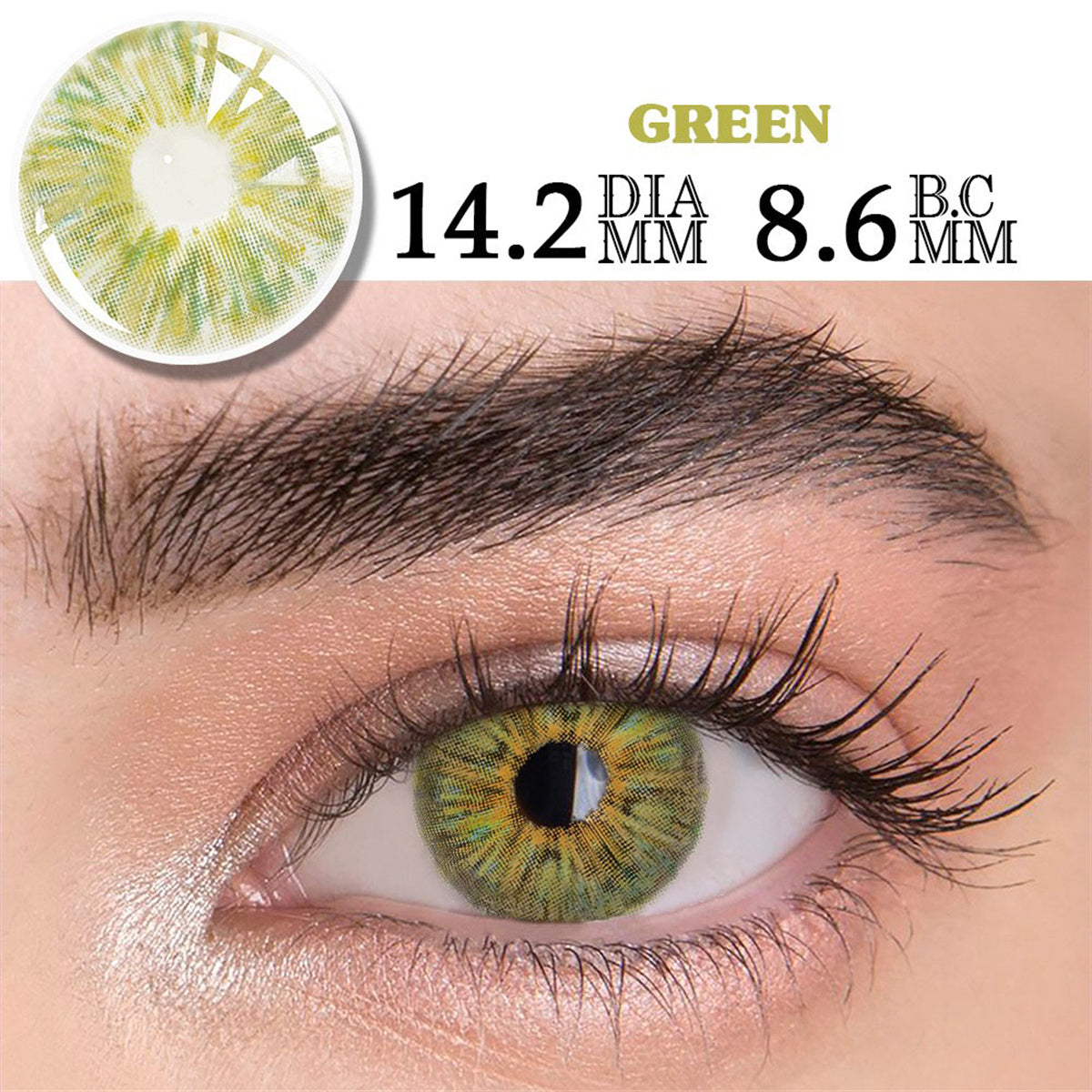 Morningcon monet FA09 Colored Contact Lenses For Eyes Half Yearly 2pcs