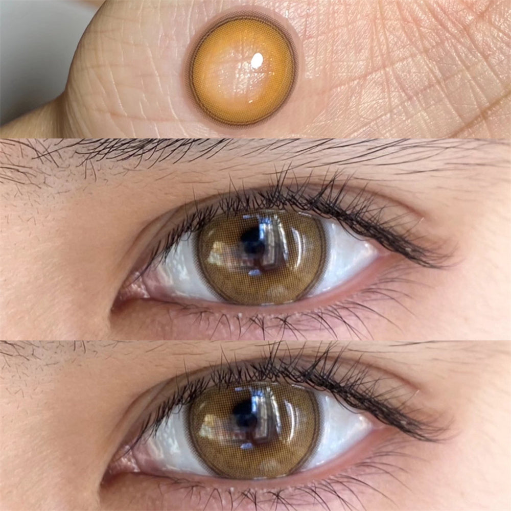 Morningcon Egg Colored Contact Lenses For Eyes Half Yearly