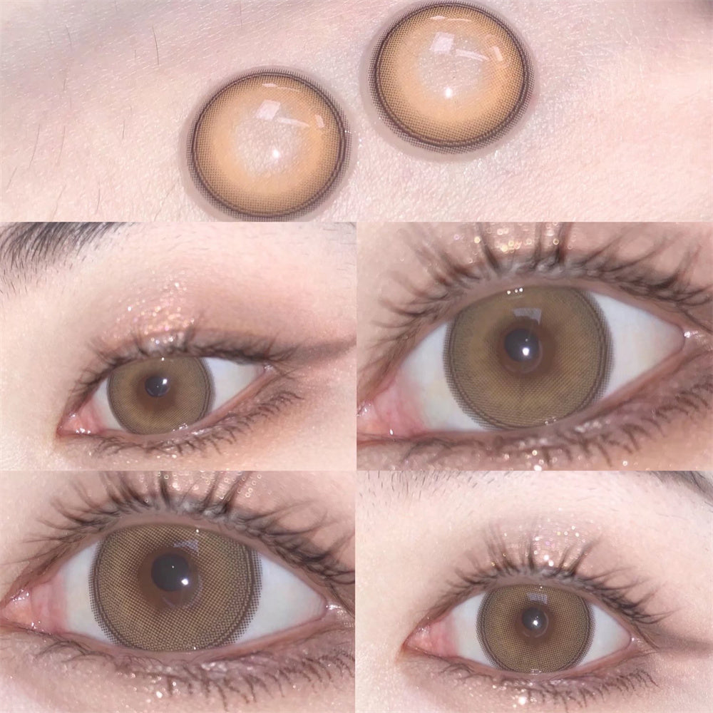 Morningcon Egg Colored Contact Lenses For Eyes Half Yearly