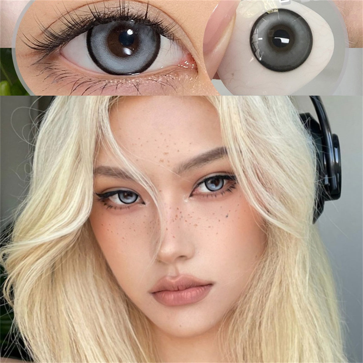 Morningcon Bibab Colored Contact Lenses For Eyes Half Yearly 2pcs