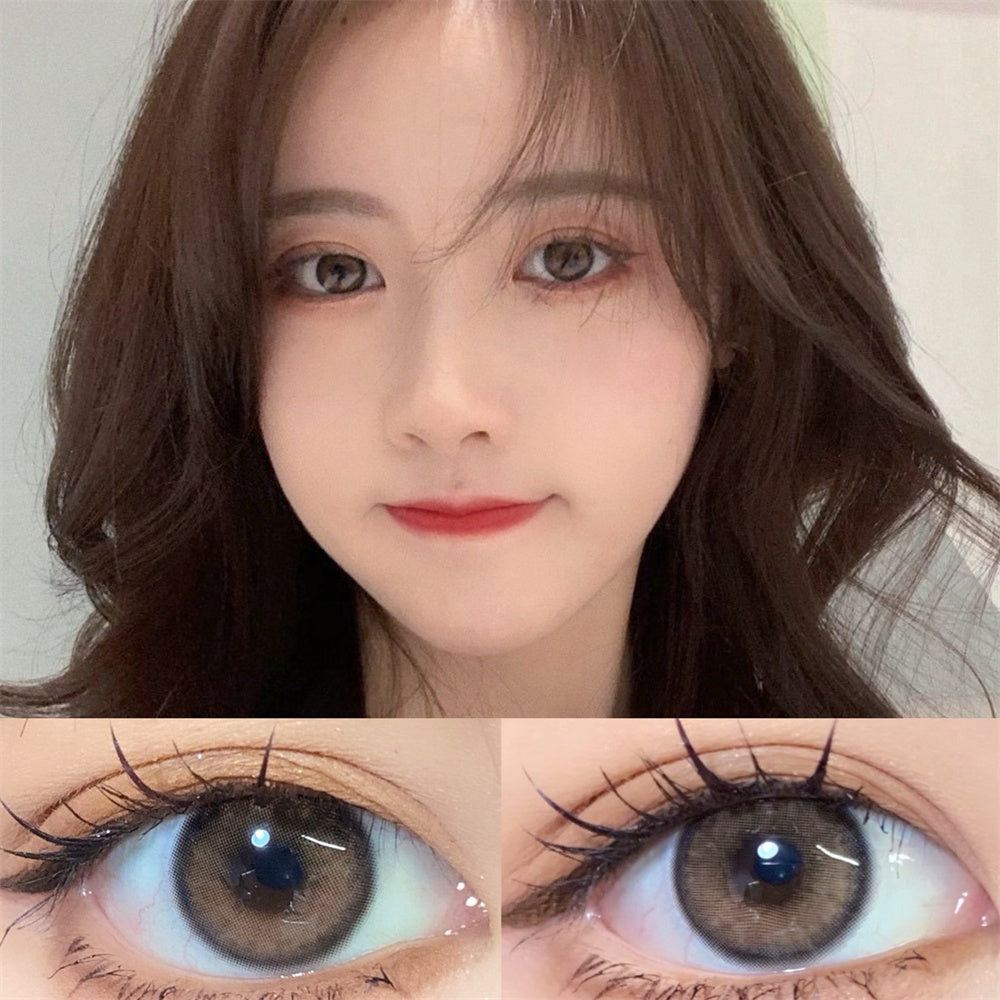 Morningcon Blossom honey Colored Contact Lenses For Eyes Half Yearly 2pcs