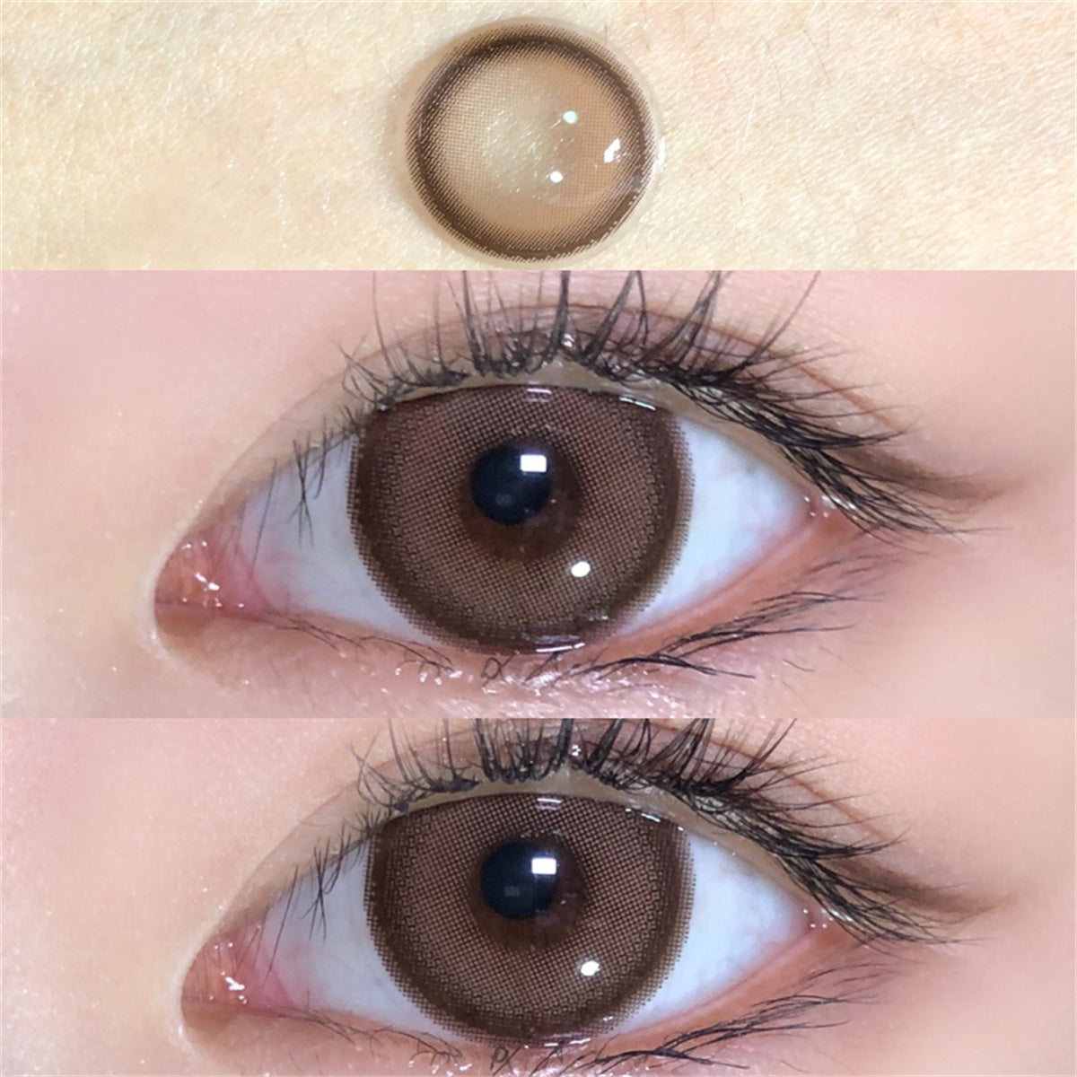 Morningcon Tiramisu Colored Contact Lenses For Eyes Half Yearly 2pcs