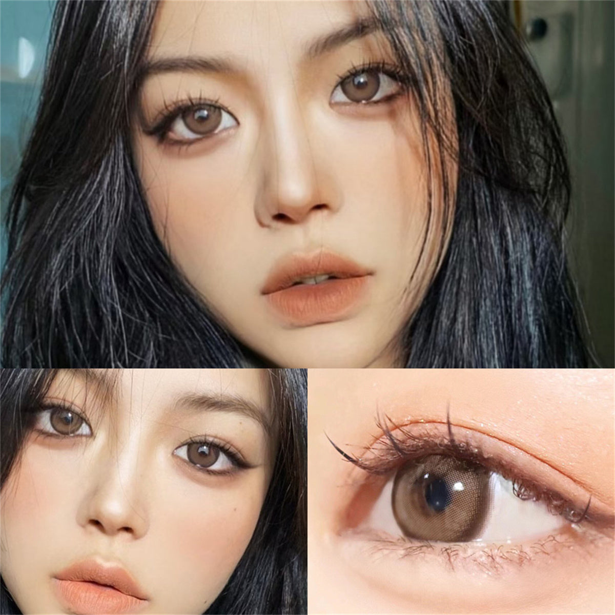 Morningcon Tiramisu Colored Contact Lenses For Eyes Half Yearly 2pcs