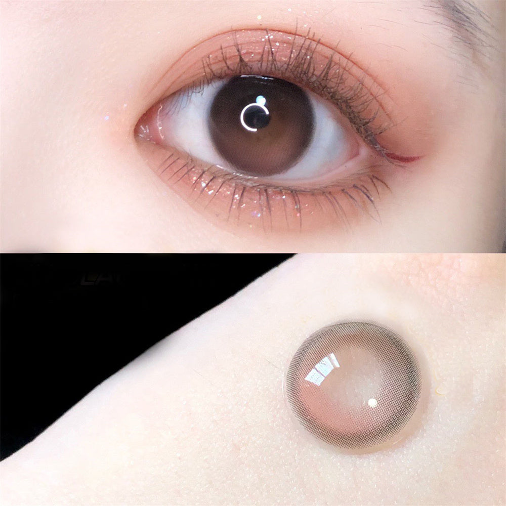 Morningcon Manchu saffron Colored Contact Lenses For Eyes Half Yearly 2pcs