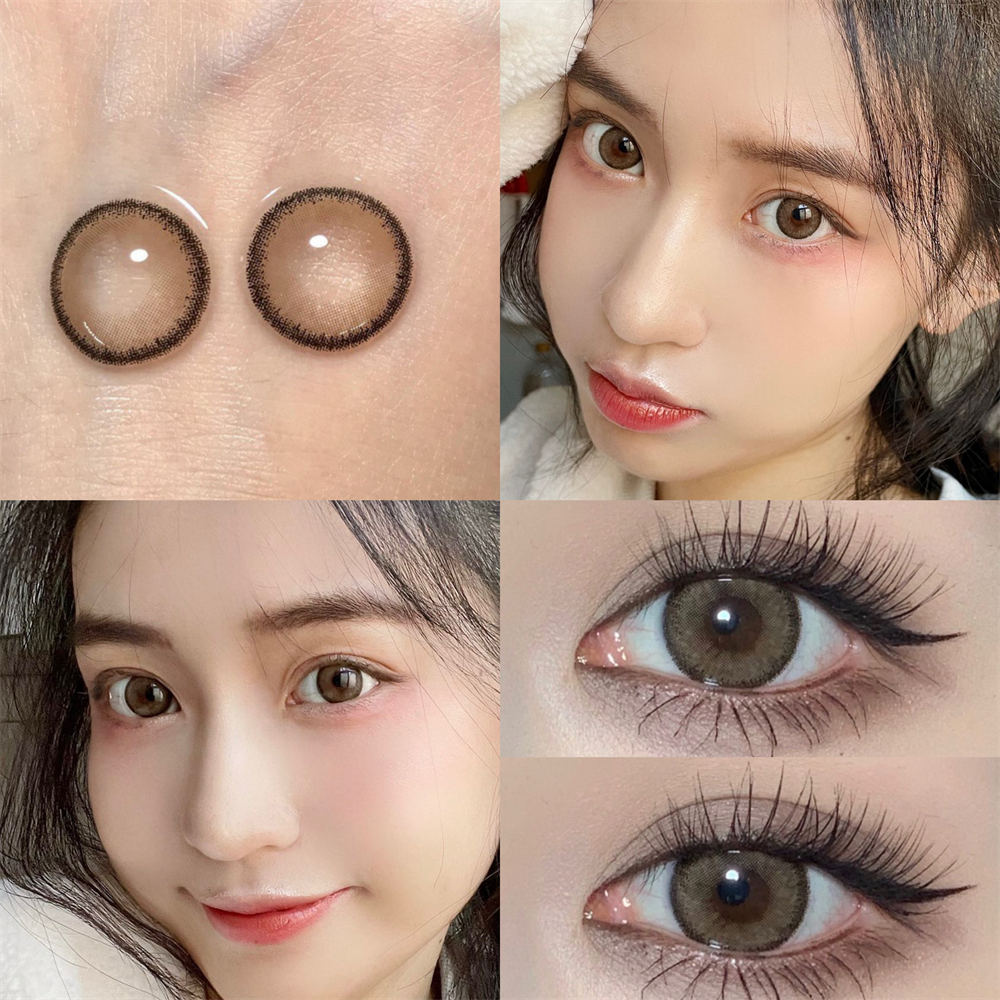 Morningcon Glutinous rice balls Colored Contact Lenses For Eyes Half Yearly 2pcs