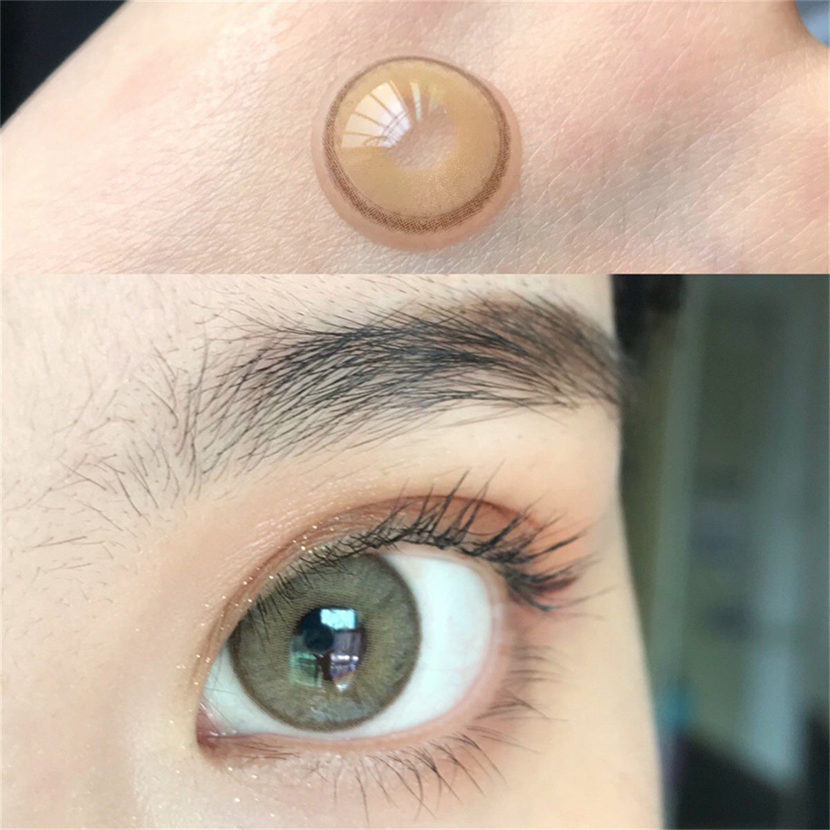 Morningcon Dubai Brown Colored Contact Lenses For Eyes Half Yearly 2pcs