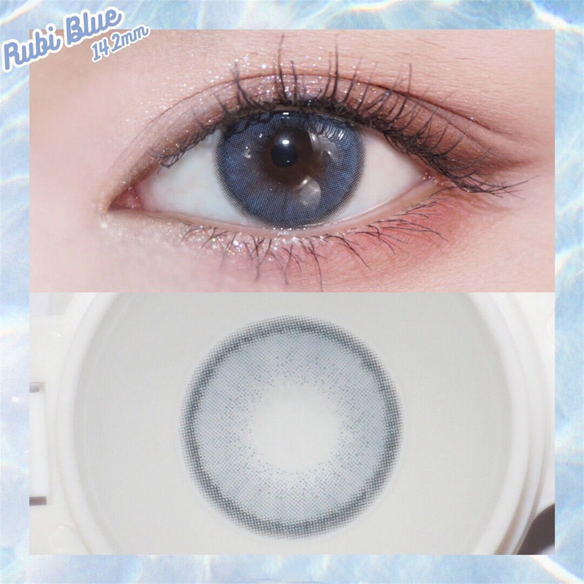 Morningcon Manchu saffron Colored Contact Lenses For Eyes Half Yearly 2pcs