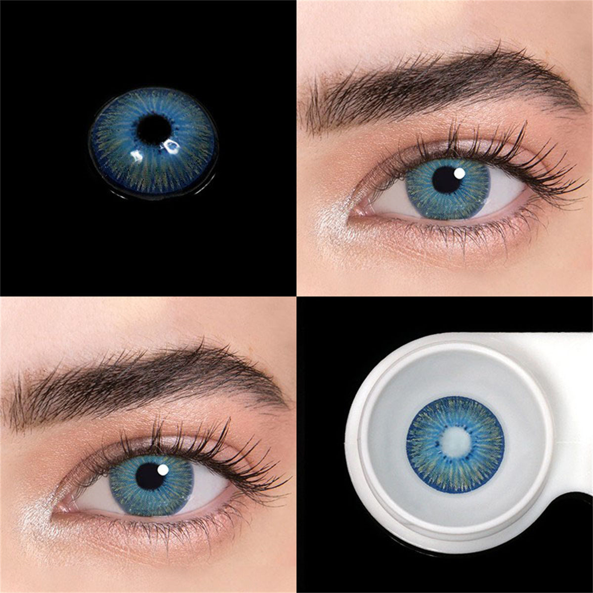 Morningcon New yourk Colored Contact Lenses For Eyes Half Yearly 2pcs