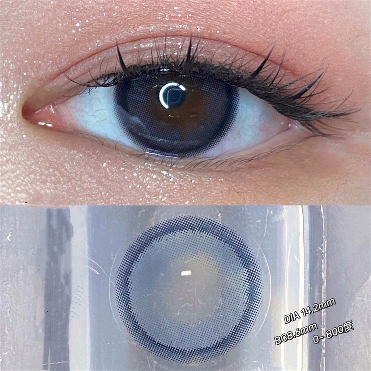 Morningcon Glass Whale Colored Contact Lenses For Eyes Half Yearly 2pcs