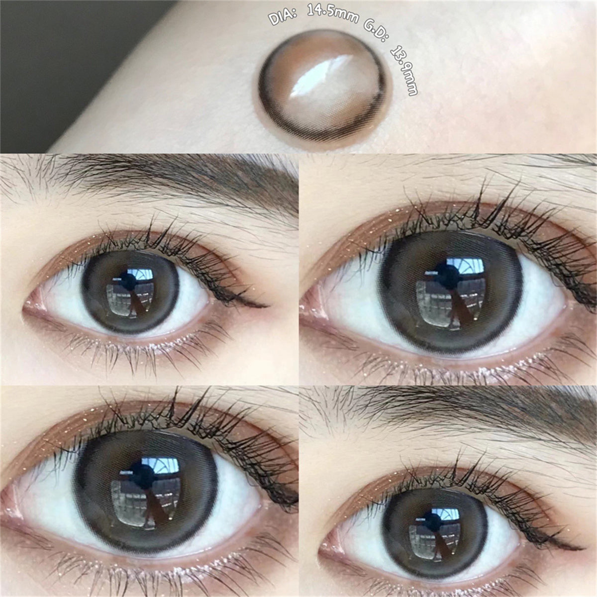 Morningcon Gummy bears Colored Contact Lenses For Eyes Half Yearly 2pcs