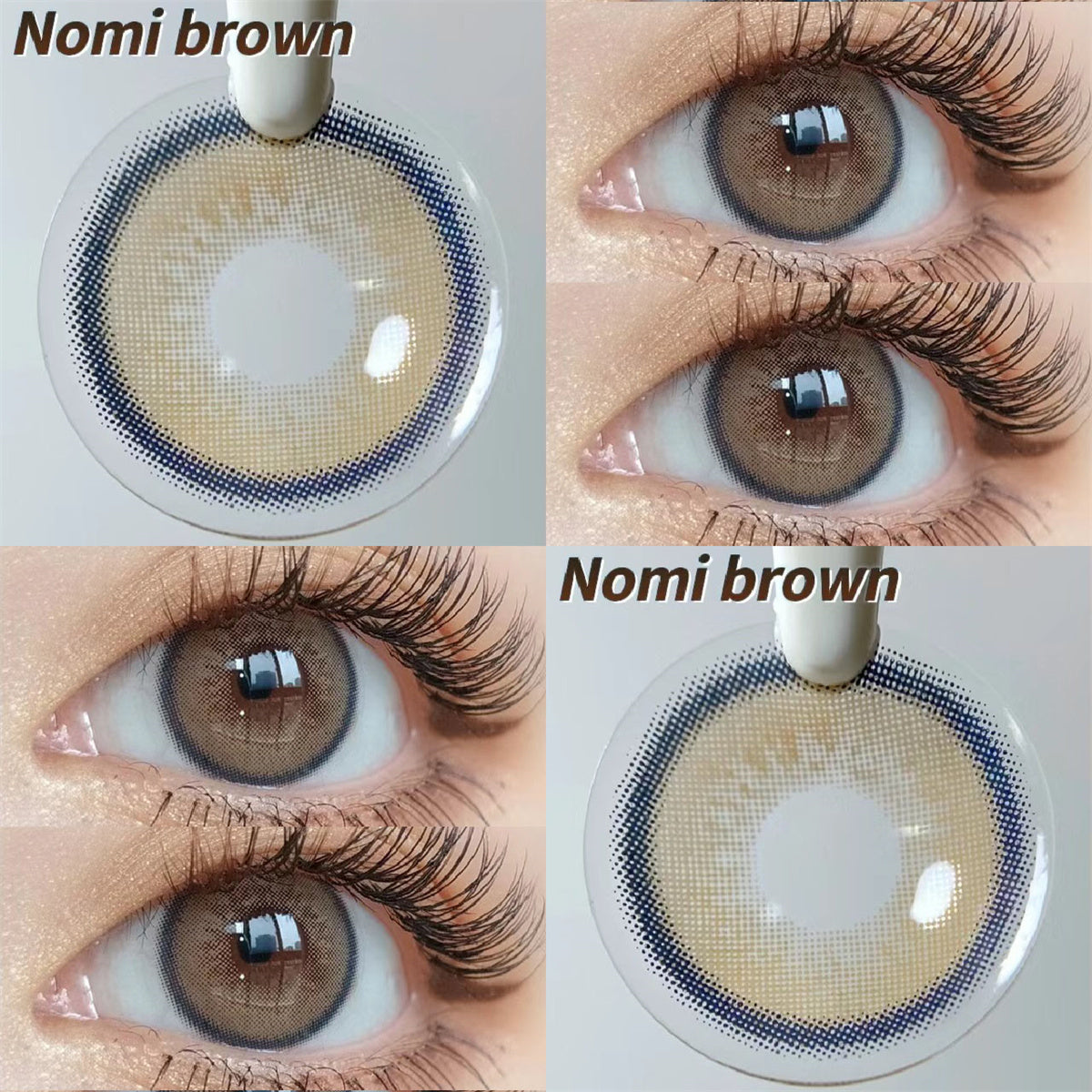 Morningcon Kitty Blue Colored Contact Lenses For Eyes Half Yearly 2pcs