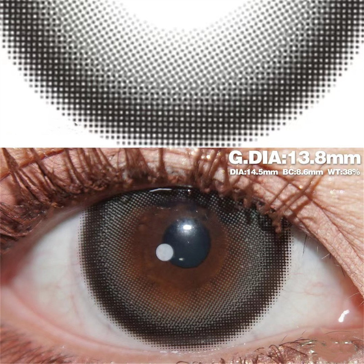 Morningcon Mu Li Colored Contact Lenses For Eyes Half Yearly 2pcs