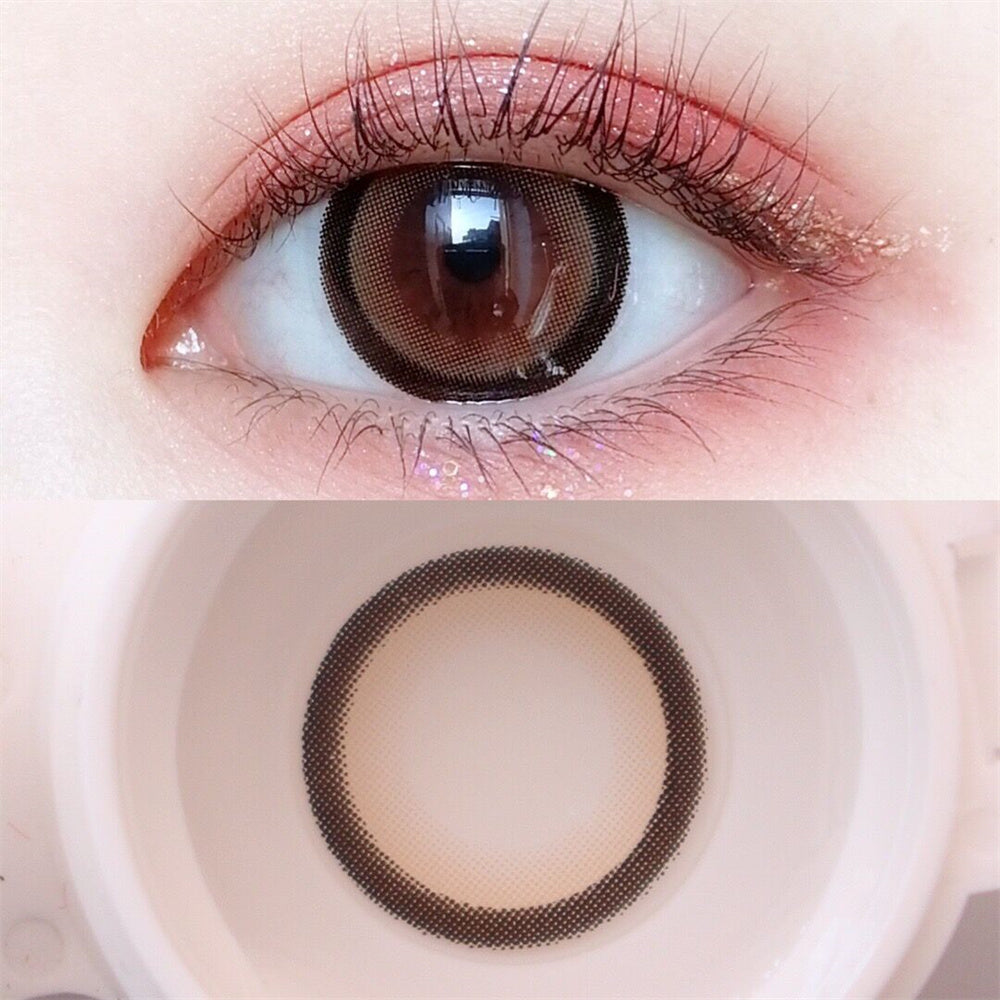Morningcon Lollipop Donuts bulbs Colored Contact Lenses For Eyes Half Yearly 2pcs