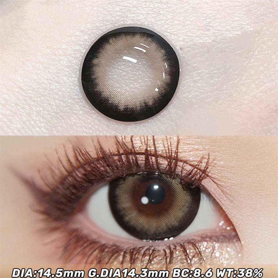 Morningcon Pepper cream cake Colored Contact Lenses For Eyes Half Yearly 2pcs