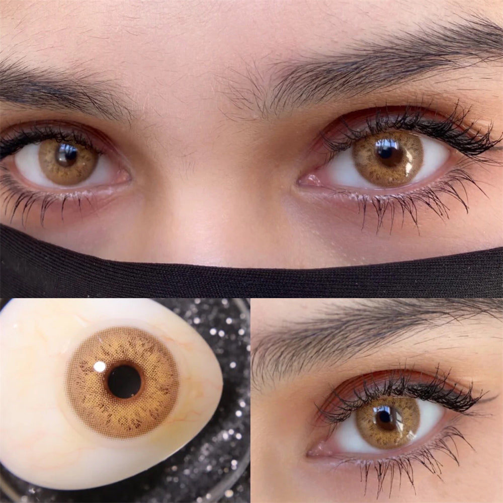 Morningcon Russian girl Colored Contact Lenses For Eyes Half Yearly 2pcs