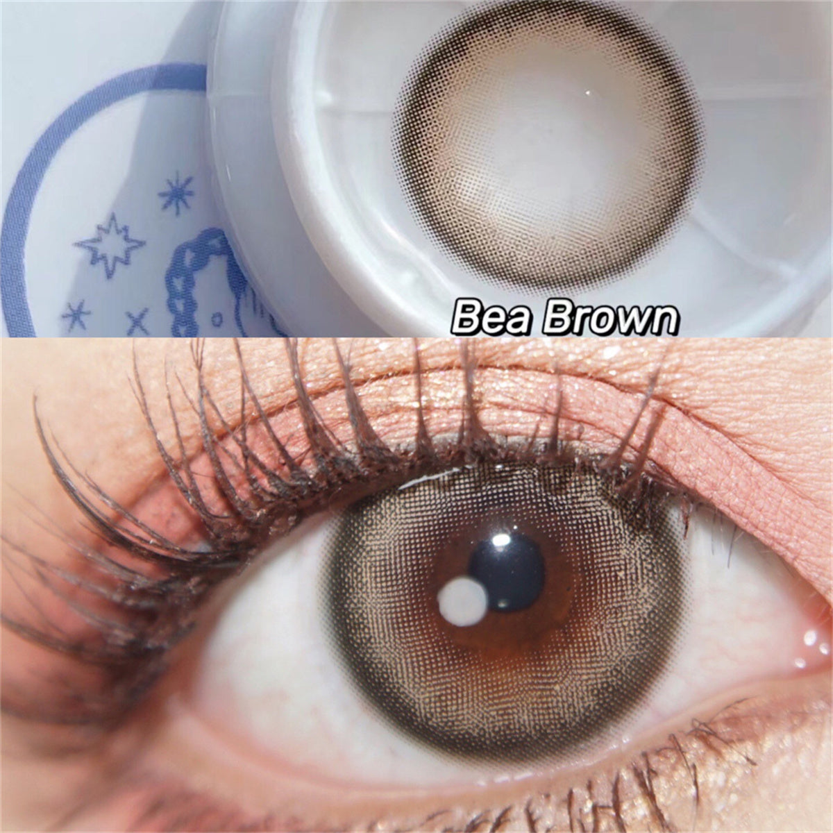 Morningcon Pork belly Colored Contact Lenses For Eyes Half Yearly 2pcs