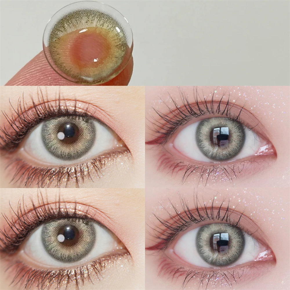 Morningcon Luring the cat Colored Contact Lenses For Eyes Half Yearly 2pcs