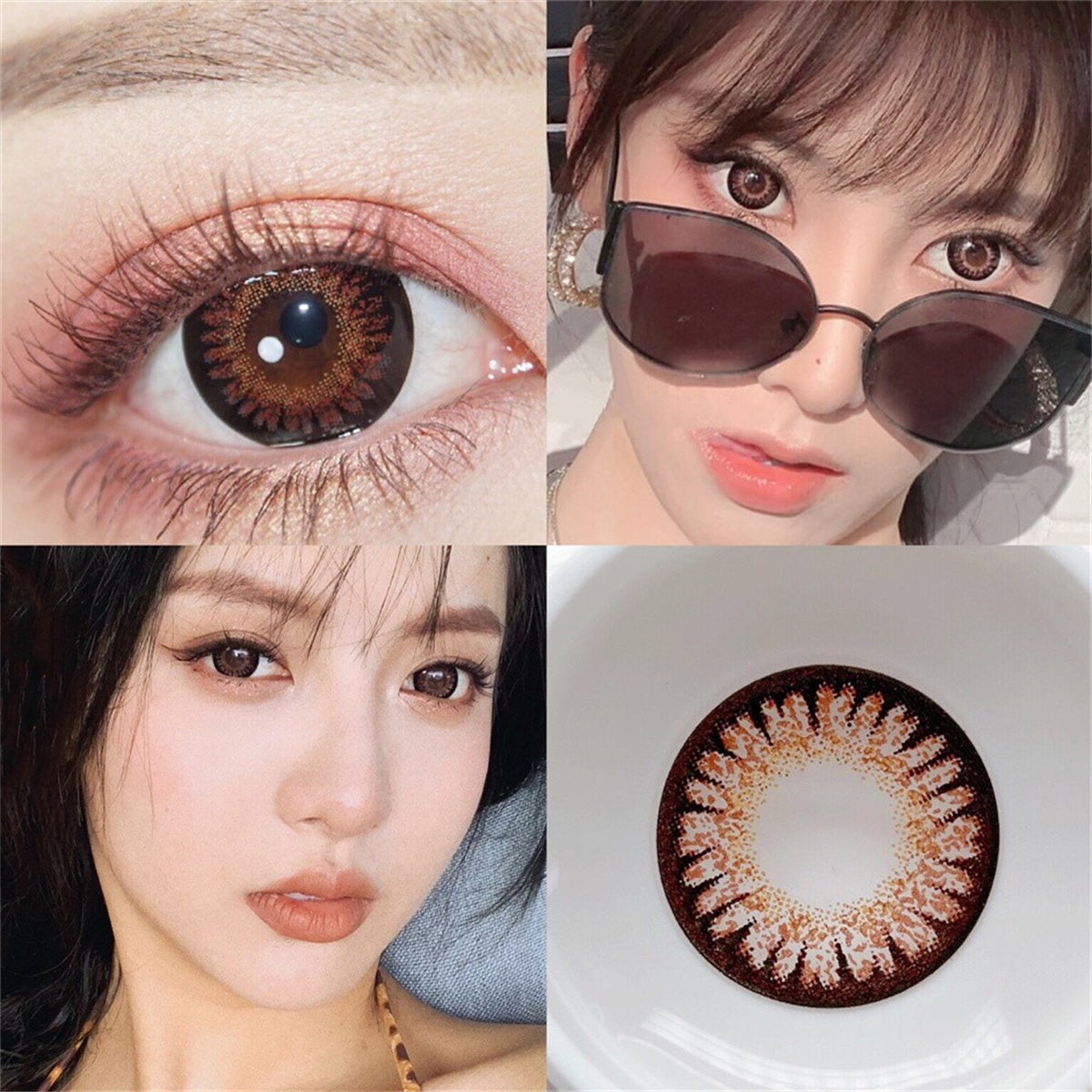 Morningcon Cherries Colored Contact Lenses For Eyes Half Yearly 2pcs