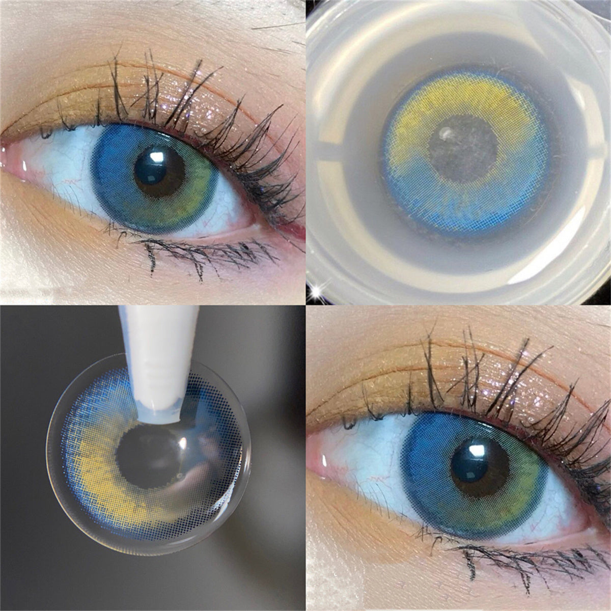 Morningcon Earth Colored Contact Lenses For Eyes Half Yearly 2pcs