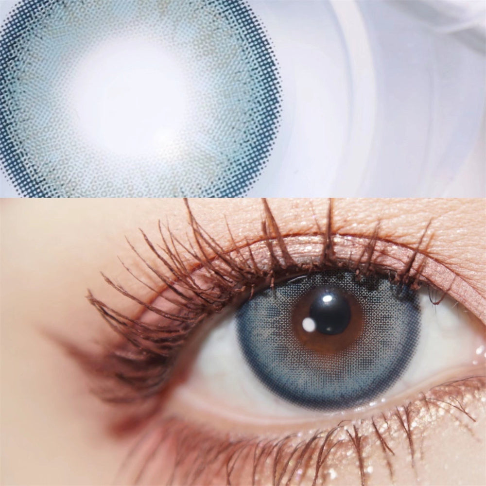Morningcon Mustard Colored Contact Lenses For Eyes Half Yearly 2pcs