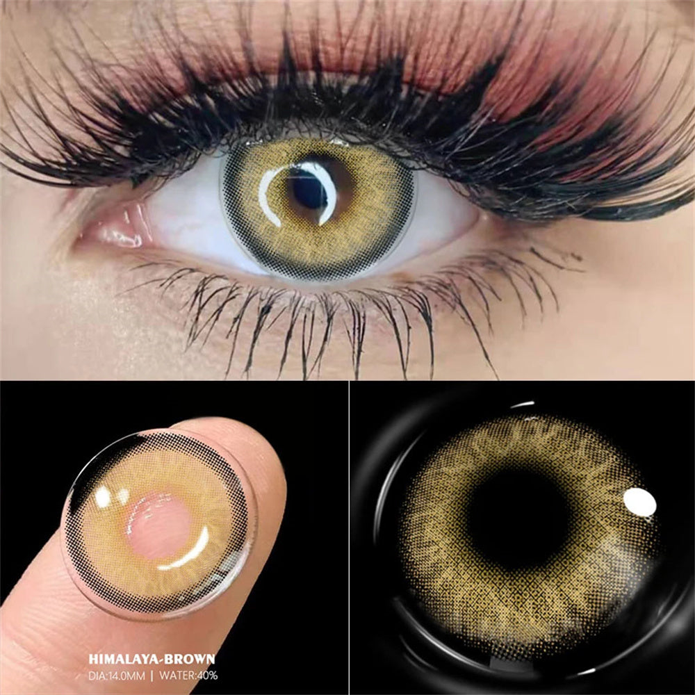 Morningcon Himalayan Colored Contact Lenses For Eyes Half Yearly 2pcs