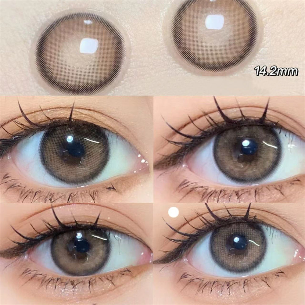 Morningcon Blossom honey Colored Contact Lenses For Eyes Half Yearly 2pcs