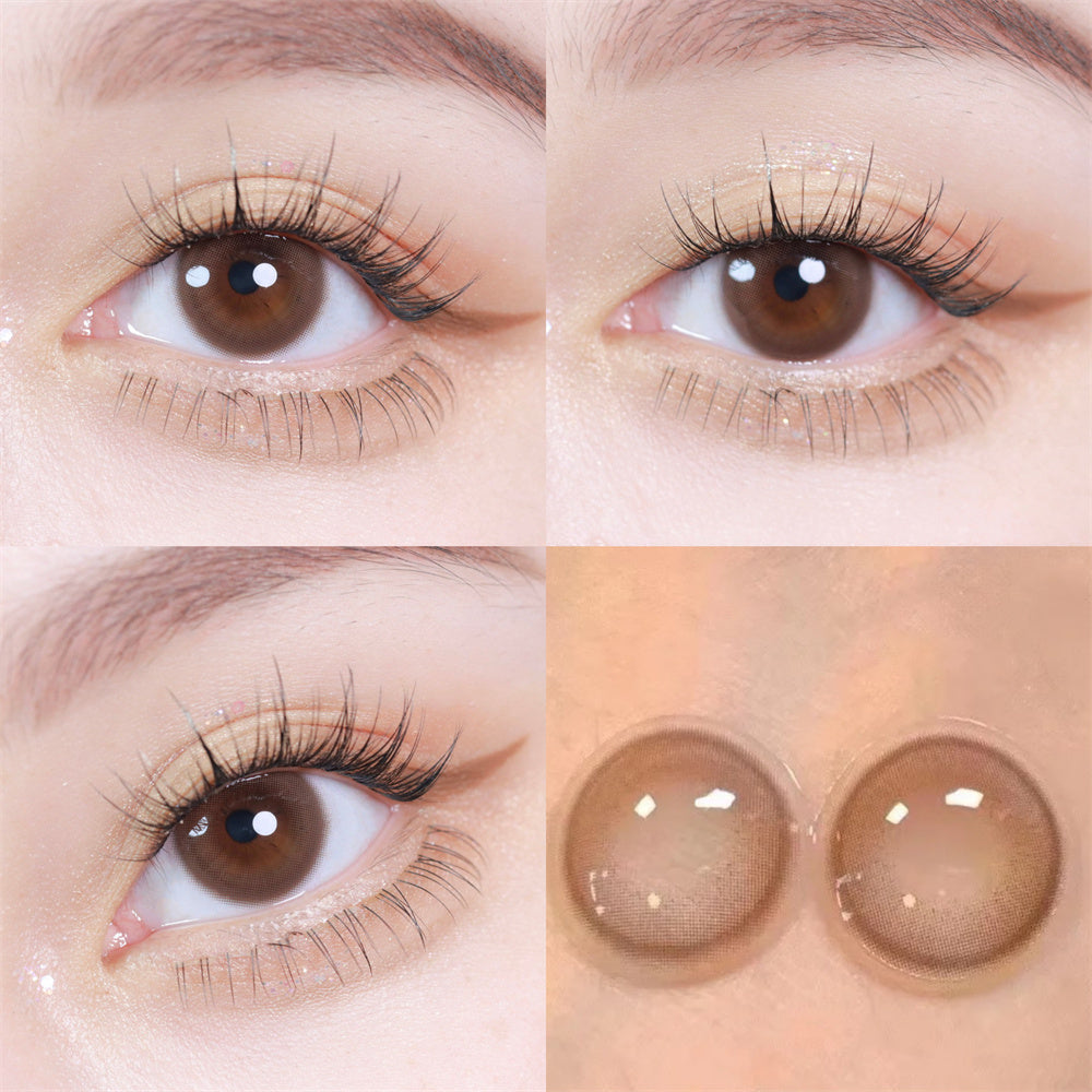 Morningcon Little fragrant wind Colored Contact Lenses For Eyes Half Yearly 2pcs