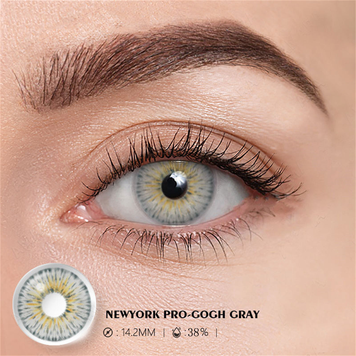 Morningcon New yourk Colored Contact Lenses For Eyes Half Yearly 2pcs
