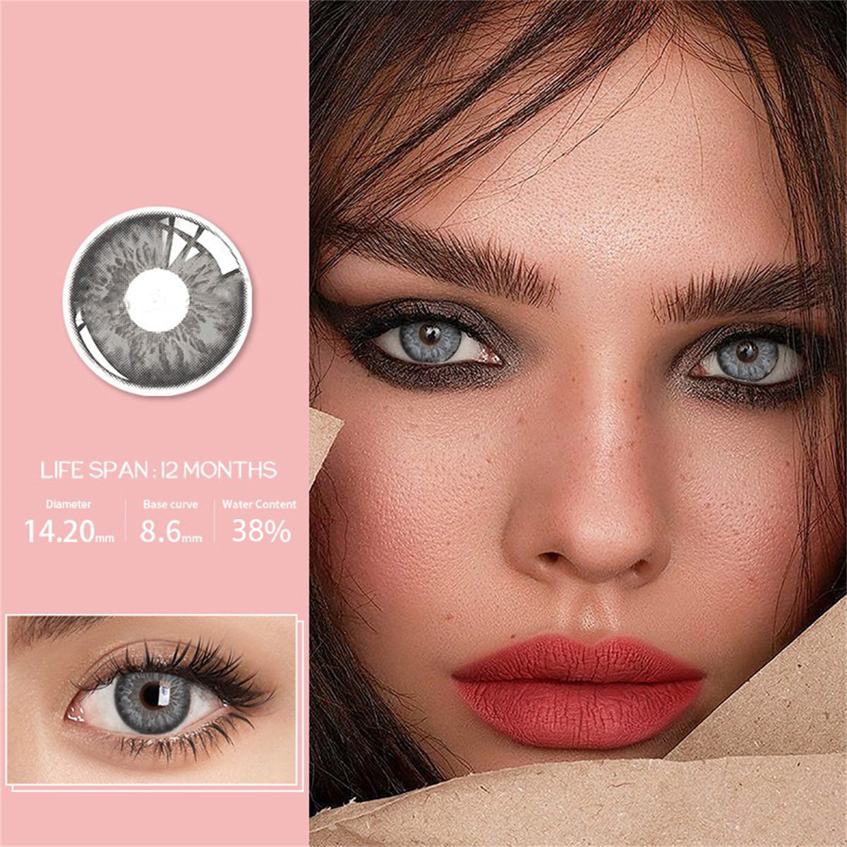 Morningcon Fa13 Colored Contact Lenses For Eyes Half Yearly 2pcs