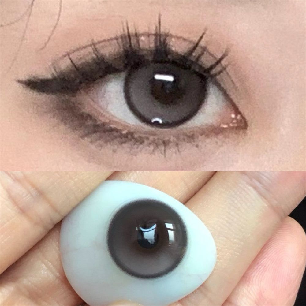 Morningcon Hand-beating lemon tea Colored Contact Lenses For Eyes Half Yearly 2pcs
