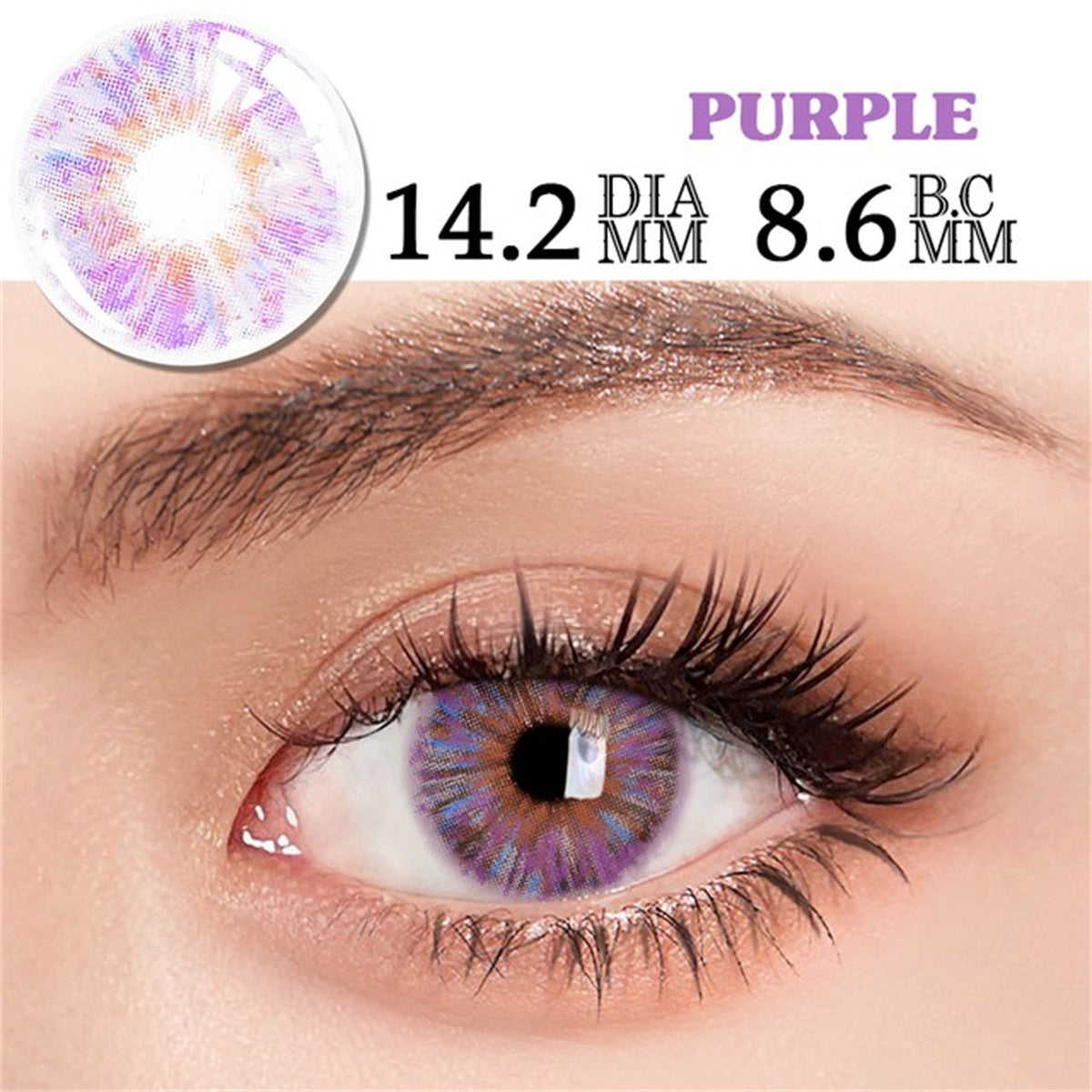Morningcon monet FA09 Colored Contact Lenses For Eyes Half Yearly 2pcs