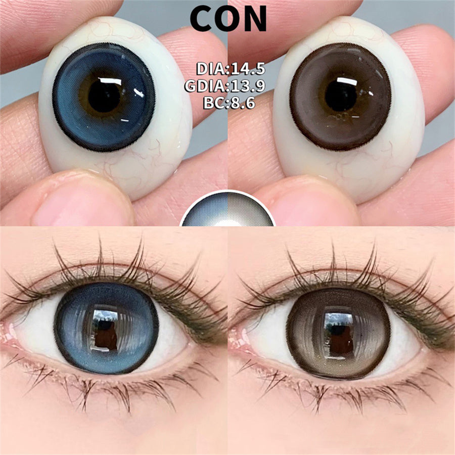 Morningcon Condensed Colored Contact Lenses For Eyes Half Yearly 2pcs