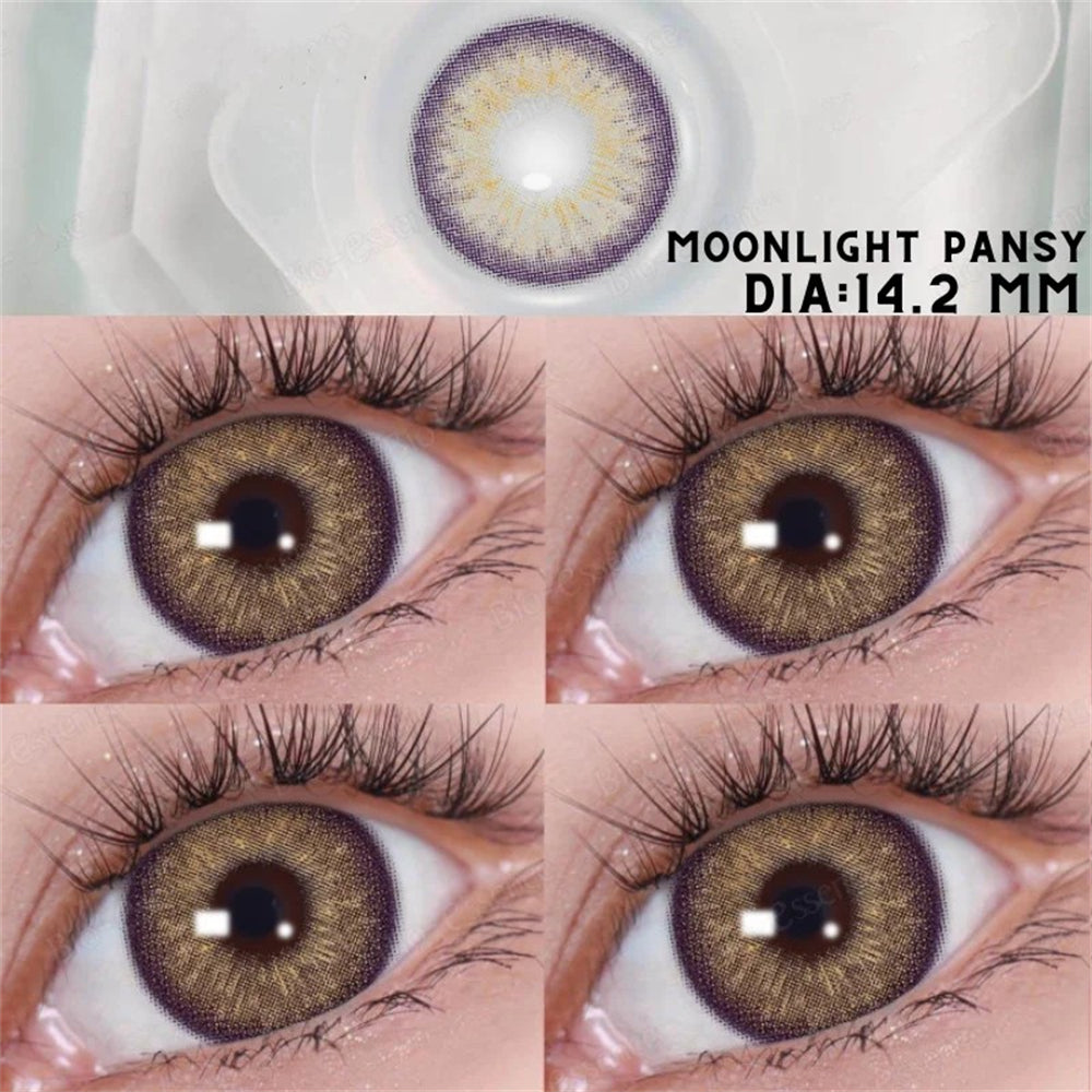 Morningcon F18 Colored Contact Lenses For Eyes Half Yearly 2pcs