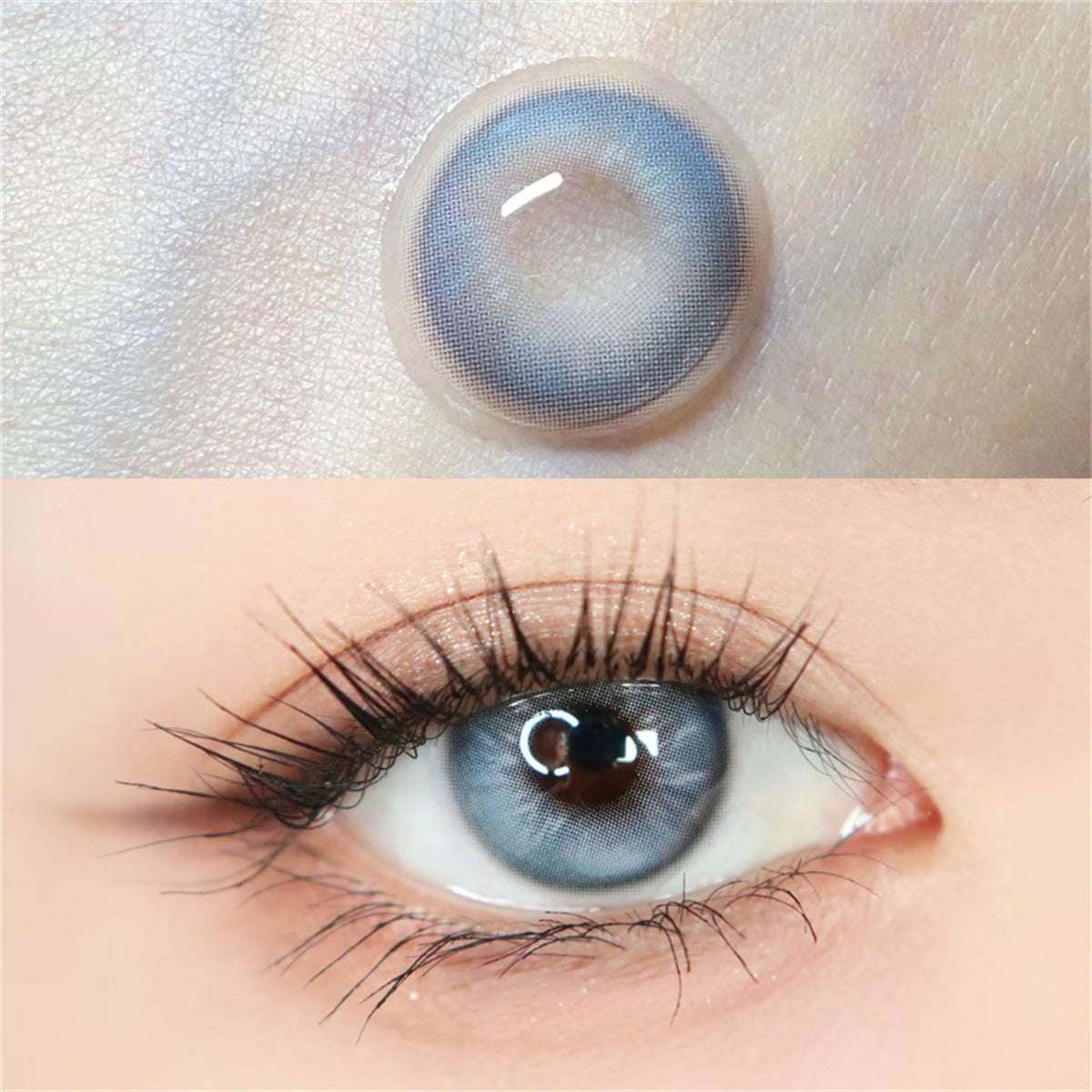 Taylor Blue Gray Colored Contact Lenses For Eyes Half Yearly 2pcs