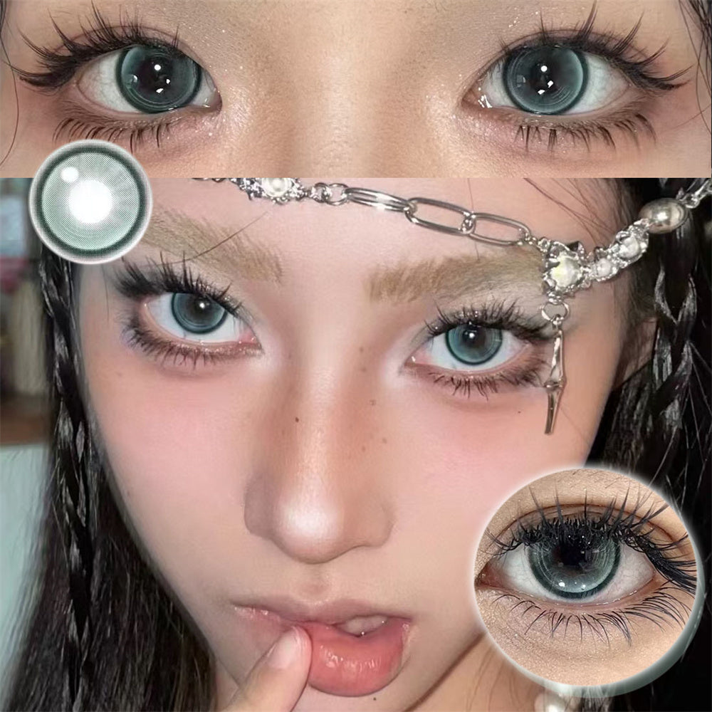 Morningcon Glacier Colored Contact Lenses For Eyes Half Yearly 2pcs