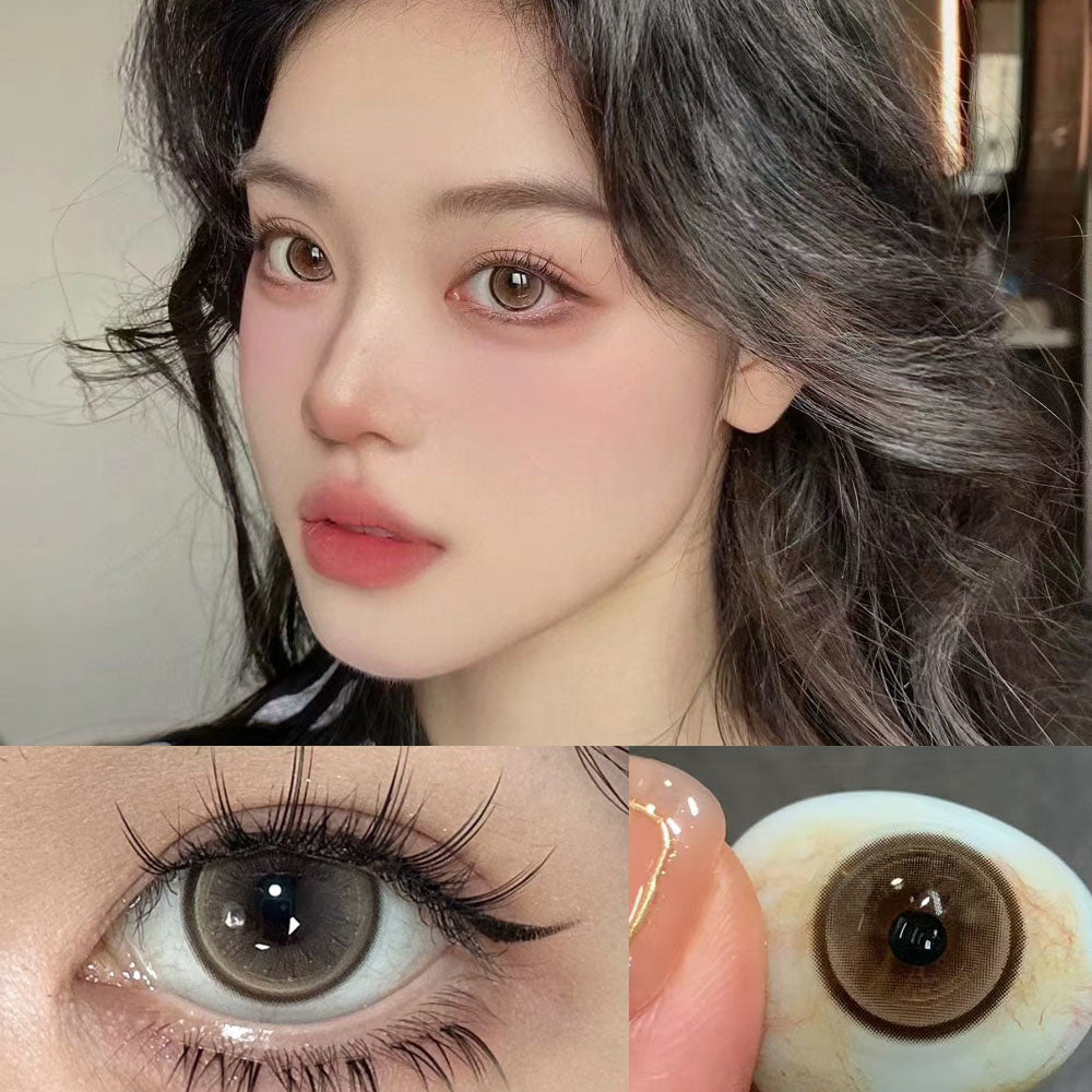 Morningcon Glacier Colored Contact Lenses For Eyes Half Yearly 2pcs