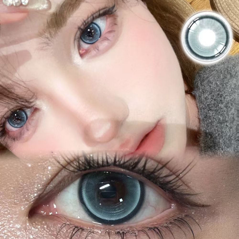 Morningcon Glacier Colored Contact Lenses For Eyes Half Yearly 2pcs