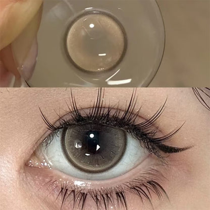 Morningcon Glacier Colored Contact Lenses For Eyes Half Yearly 2pcs