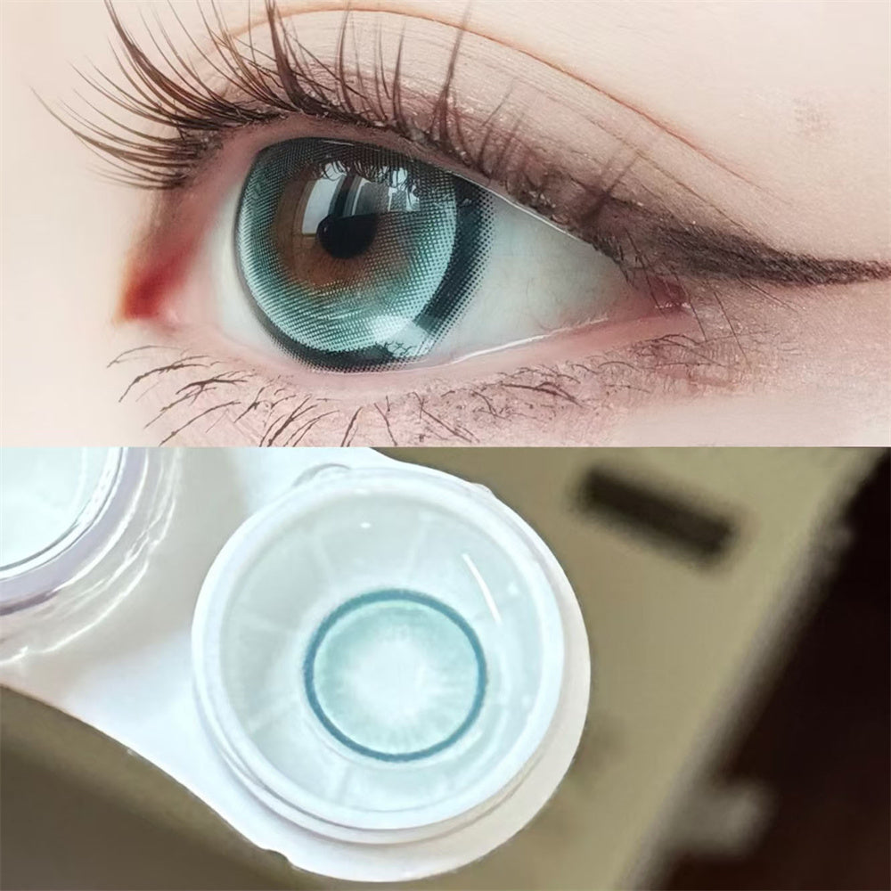 Morningcon Glacier Colored Contact Lenses For Eyes Half Yearly 2pcs