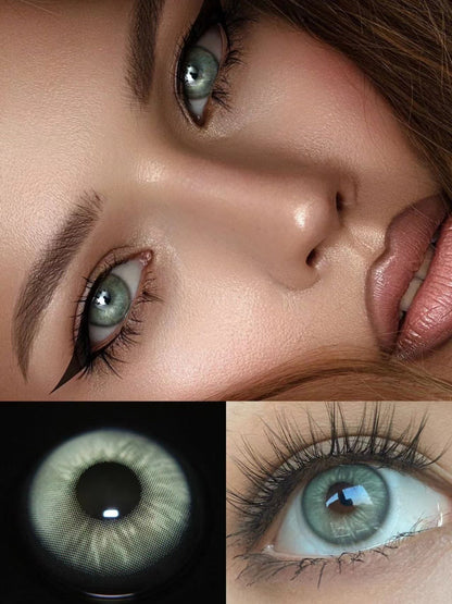 Taylor Blue Gray Colored Contact Lenses For Eyes Half Yearly 2pcs