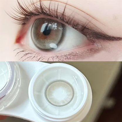 Morningcon Glacier Colored Contact Lenses For Eyes Half Yearly 2pcs