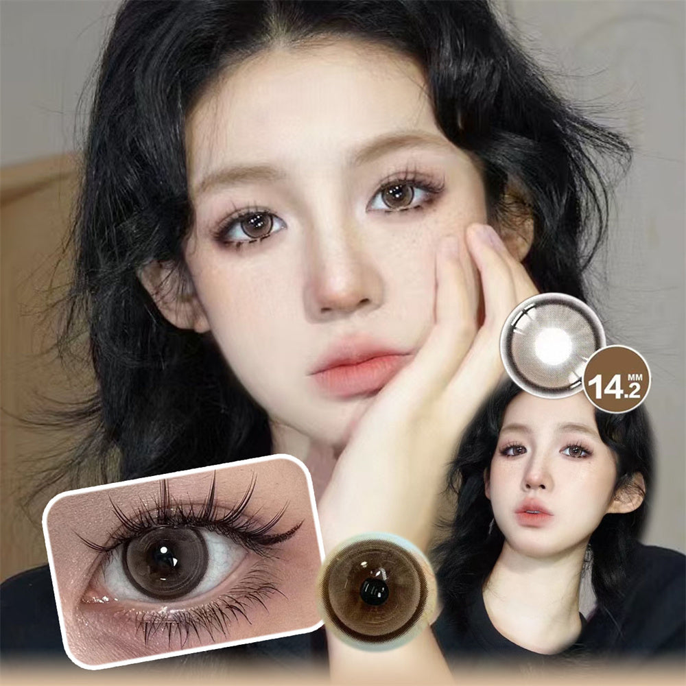 Morningcon Glacier Colored Contact Lenses For Eyes Half Yearly 2pcs