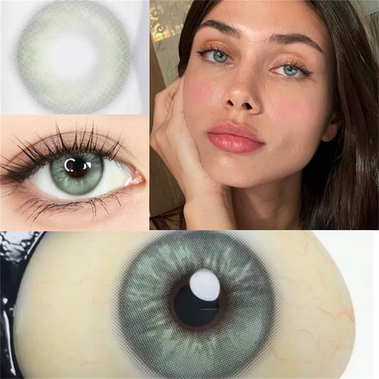 Taylor Blue Gray Colored Contact Lenses For Eyes Half Yearly 2pcs