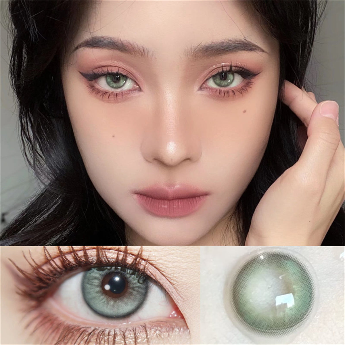 Taylor Blue Gray Colored Contact Lenses For Eyes Half Yearly 2pcs
